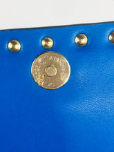 Load image into Gallery viewer, Valentino Women's Leather Studded Clutch Bag | OS | Blue