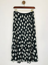 Load image into Gallery viewer, East Women's Polka Dot Pleated A-Line Skirt | L UK14 | Black