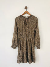 Load image into Gallery viewer, Lost Stock Women’s A-Line Long Sleeve Dress | S UK8 | Brown