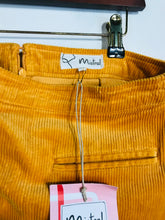 Load image into Gallery viewer, Mistral Women's Cotton Ribbed A-Line Skirt NWT | UK16 | Yellow