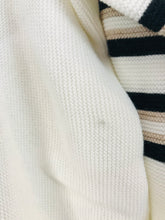 Load image into Gallery viewer, Mint Velvet Women’s Retro Stripe Boxy Knit Jumper NWT | XL UK16 | White