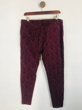 Load image into Gallery viewer, White Stuff Women's Cotton Floral Casual Trousers | UK16 | Red