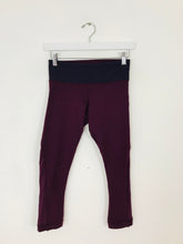 Load image into Gallery viewer, Lululemon Women’s Low Rise Cropped Gym Yoga Leggings | 4 XS UK8 | Burgundy Red