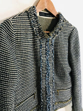 Load image into Gallery viewer, Zara Women's Knit Blazer Jacket | M UK10-12 | Blue