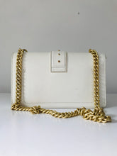 Load image into Gallery viewer, Pinko Women's Patent Buckle Up Clutch Bag | White