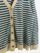 Load image into Gallery viewer, Boden Women's Striped Cardigan | UK16 | Blue