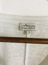 Load image into Gallery viewer, Ateliers de la Maille Women's Linen Cardigan | 1 UK8 | White