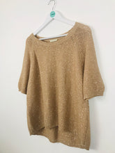 Load image into Gallery viewer, Whistles Womens Knit Sweater | UK12 | Beige Sequin