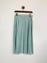 Load image into Gallery viewer, Great Plains Women's High Waist Pleated A-Line Skirt | UK10 | Blue