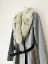 Load image into Gallery viewer, Ted Baker Women’s Faux Fur Peacoat | 3 UK12 | Grey