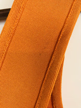 Load image into Gallery viewer, Celeb Boutique Women's Mesh Panel Mini Bodycon Dress | XS UK6-8 | Orange