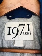 Load image into Gallery viewer, 1971 Reiss Men’s Button Up Raincoat | L | Blue