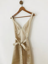 Load image into Gallery viewer, Laundry Shelli Segal Women's V-Neck A-Line Dress | 4 UK8 | Beige