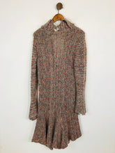 Load image into Gallery viewer, Sahara Women's Polka Dot Mohair Cardigan | UK14 | Grey