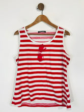 Load image into Gallery viewer, Betty Barclay Women's Striped Tank Top | UK14 | Red