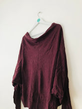 Load image into Gallery viewer, Allsaints Women’s Cowl Neck Batwing Sleeve Jumper | UK14 | Red