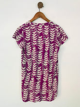 Load image into Gallery viewer, White Stuff Women's Leaf Print V-Neck T-Shirt  | UK8 | Purple