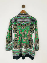Load image into Gallery viewer, Zara Women’s Paisley Print Long Sleeve Shirt | L UK14 | Green
