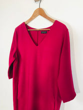 Load image into Gallery viewer, Selected Women's V Neck Shift Dress | EU40 UK12 | Red