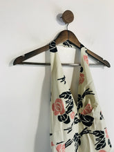 Load image into Gallery viewer, Spotlight by Warehouse Women's Floral Halter Neck A-Line Dress | UK10 | White