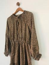 Load image into Gallery viewer, Lost Stock Women’s A-Line Long Sleeve Dress | S UK8 | Brown