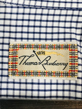 Load image into Gallery viewer, Burberry Men's Cotton Check Button-Up Shirt | L | Blue