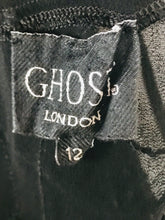 Load image into Gallery viewer, Ghost Women's Sequin Sheer Midi Dress | UK12 | Black