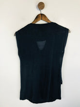 Load image into Gallery viewer, Jigsaw Women's Cowl Neck Wrap Tank Top | S UK8 | Blue