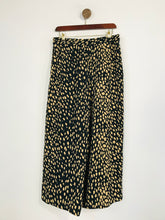 Load image into Gallery viewer, Whistles Women's Polka Dot Wide Leg Smart Trousers | UK14 | Black