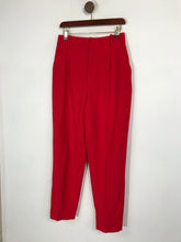 Load image into Gallery viewer, Zara Women's High Waist Casual Trousers | M UK10-12 | Red