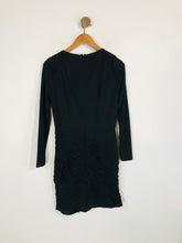 Load image into Gallery viewer, Zara Women's Long Sleeve Ruched Bodycon Dress | M UK10-12 | Black