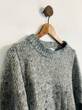 Load image into Gallery viewer, COS Women's Cotton High Neck Jumper | M UK10-12 | Blue