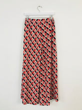 Load image into Gallery viewer, Traffic People Women’s Patterned Wide Leg Trousers | UK8 | Red