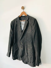 Load image into Gallery viewer, Ted Baker Men’s Linen Blazer Suit Jacket | 5 XL | Dark Grey