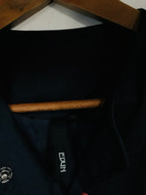 Load image into Gallery viewer, Edun Women's Crop Ruched Blouse | M UK10-12 | Blue