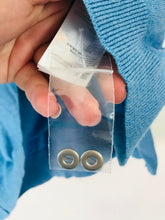 Load image into Gallery viewer, Mint Velvet Women’s Glitter Button Cuff Jumper NWT | XL UK16 | Blue