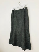 Load image into Gallery viewer, Hobbs Women’s Wool Flare Longline Maxi Skirt | UK14 | Grey