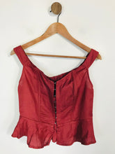 Load image into Gallery viewer, Whistles Women's Boho Corset Tank Top | UK12 | Red