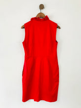 Load image into Gallery viewer, Ted Baker Women's Ruffle Neck Sheath Dress | 4 UK14 | Red
