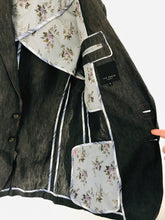 Load image into Gallery viewer, Ted Baker Men’s Linen Blazer Suit Jacket | 5 XL | Dark Grey