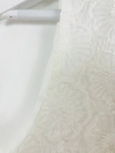 Load image into Gallery viewer, Rosso35 Women’s Floral Lace Sleeveless Blouse Shirt | 46 UK16-18 | White