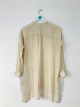 Load image into Gallery viewer, Cos Women’s Longline Oversized Shirt | 36 UK10 | Cream Beige