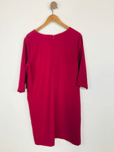 Load image into Gallery viewer, Selected Women's V Neck Shift Dress | EU40 UK12 | Red