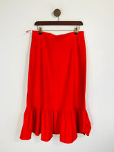 Load image into Gallery viewer, Traffic People Women's Frill Midi Skirt | M UK10-12 | Red