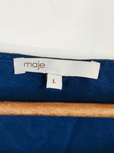 Load image into Gallery viewer, Maje Women's Silk Tunic Blouse | L UK14 | Blue