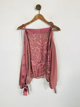 Load image into Gallery viewer, Jessica by Christopher L Women's Floral Sheer Blouse | US6 UK10 | Pink