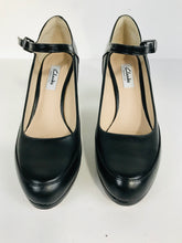 Load image into Gallery viewer, Clarks Women's Leather Court Heels | UK5.5 | Black