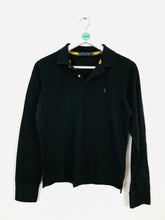 Load image into Gallery viewer, Ralph Lauren Women’s Long Sleeve Polo Shirt | L UK14 | Black