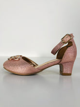Load image into Gallery viewer, Monsoon Kid's Glitter Butterfly D-Orsay Heels | UK8 | Pink
