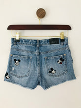 Load image into Gallery viewer, Mango Kid's Micky Mouse Denim Shorts | 9-10 Years | Blue